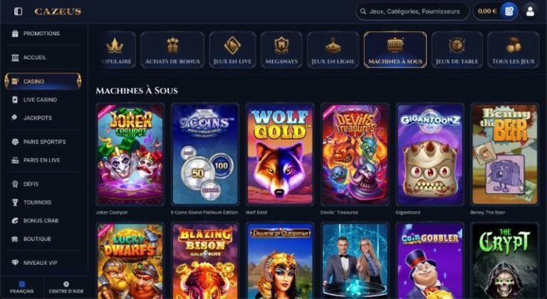Meilleur casino cazeus à France